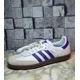 thumbnail image 3 of Ad-id-as Originals Samba ADV White Purple Men's 9.5 Casual Lifestyle Shoes IE6613, 3 of 6