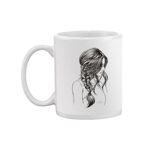 Woman With Beautiful Braid Mug - Image by Shutterstock