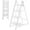 White, variant on 3-Step Folding Ladder, Heavy Duty Ladders for Home & Kitchen, Folding Ladder Easy to Store, Tall Ladder for Adults, Anti-Slip & Space-Saving Step Ladder, 330 Lbs Capacity