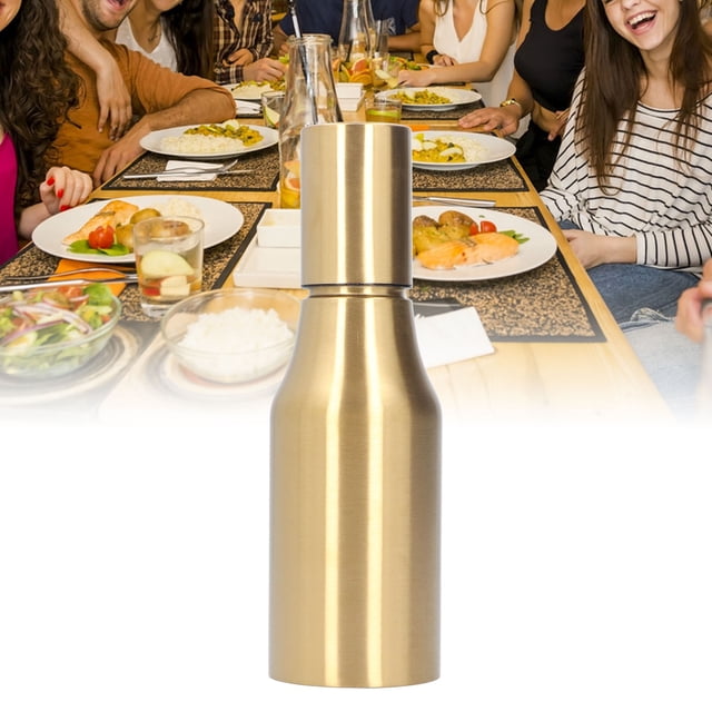 Dispensador De Aceite De Acero Inoxidable, Decantador De Aceite De Oliva A Prueba De Polvo De Acero Inoxidable 500ML Para Hogares Para Restaurantes Para Fiestas