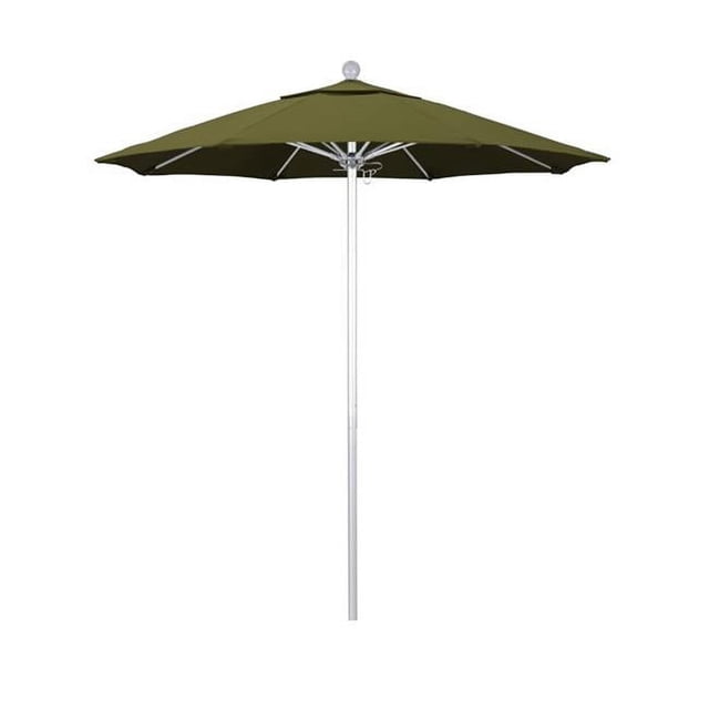 California Umbrella ALTO758002-SA21 Venture Silver Market Umbrella, Palm - 7.5 ft. x 8 Ribs
