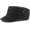 Black, variant on Cadet Army Cap for Men Women Washed Cotton Military Flat Top Hat