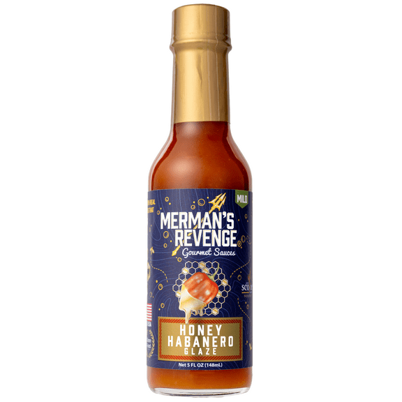Merman's Revenge Honey Habanero Glaze, Gluten-Free, 5 fl oz , Glass Bottle