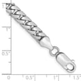 thumbnail image 3 of Auriga Fine Jewelry 14K White Gold 5.5mm Solid Miami Cuban Bracelet 9 inch for Women, 3 of 5