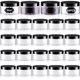 thumbnail image 1 of Tarro de plástico Dandat de 250 ml con tapa, 24 unidades, para cosméticos, 1 of 7