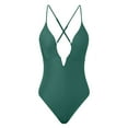GAQLIVE Deep V Neck Shapewear Bodysuit Backless Thong Bodysuit Women'S