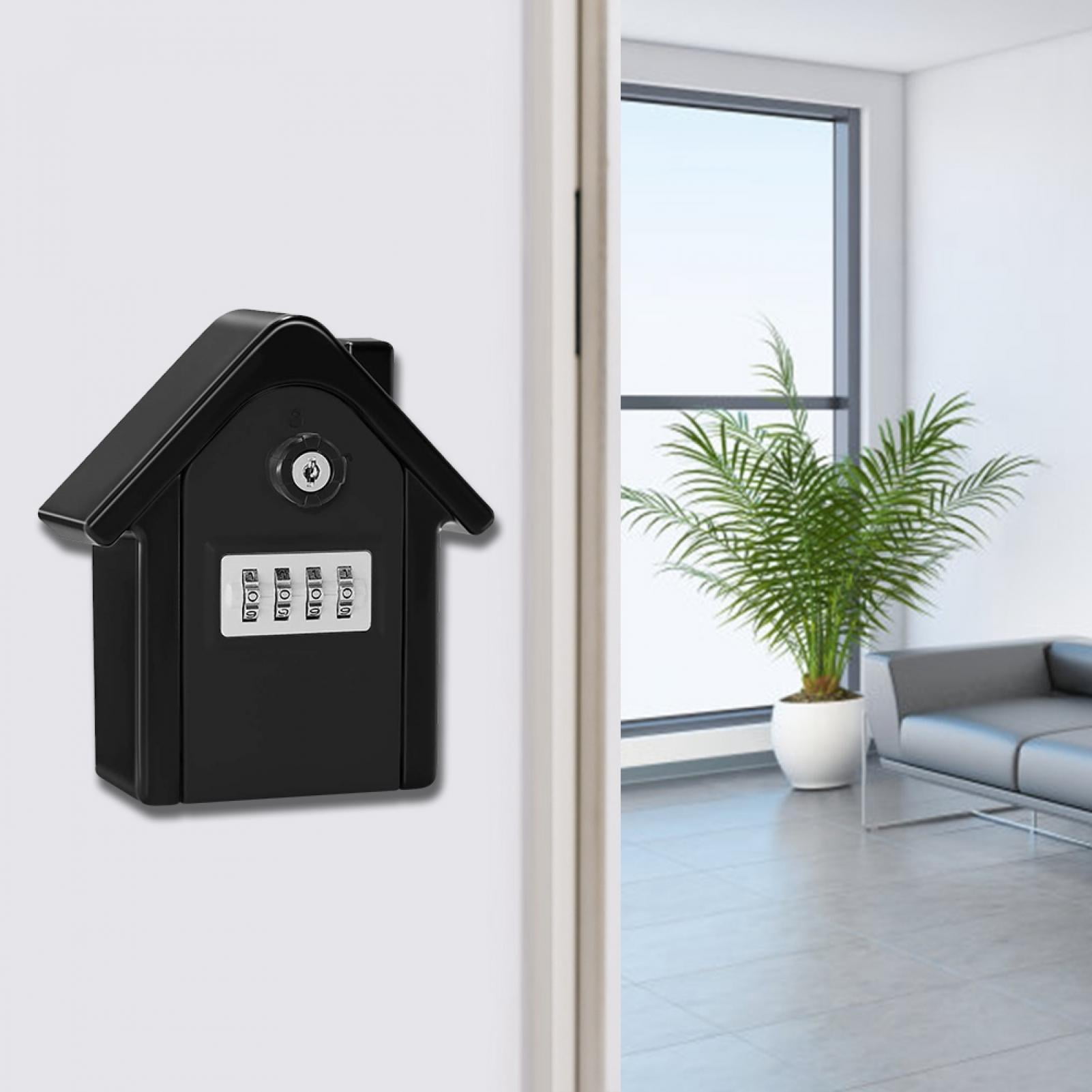 Riousery Large Wall Mounted Key Box with 4-Digit Combination Lock, Zinc Alloy Anti-Theft Security Storage Case for House Keys, Office and Factory (5.8 x 3.6 x 2.3 inches / 14.7 x 9.2 x 5.8 cm)