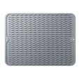 thumbnail image 1 of ShenMo 1 pcs Silicone Dish Drying Mat, Sink Organizer, Kitchen Sink Rack, Heat Resistant and Non-Slip, Silicone Dish Drying Mat,Gray, 1 of 5