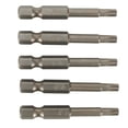 thumbnail image 1 of 5Pcs T20 50Mm Screwdriver Bit Magnetic Torx Screwdriver 1/4 Inch Hex Shank Head Screw Driver Screwdriver Bits Hand Tools, 1 of 8