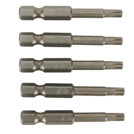 

5pcs T20 50mm Long Screwdriver Bit MagneticTorx Screwdriver Insert Bits Tool