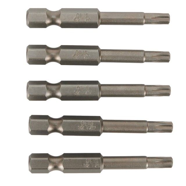 5Pcs T20 50Mm Screwdriver Bit Magnetic Torx Screwdriver 1/4 Inch Hex Shank Head Screw Driver Screwdriver Bits Hand Tools