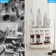 thumbnail image 2 of 2-Tier Bathroom Countertop Organizer, Kitchen Spice Rack or Makeup Skin Organizer Vanity Bedroom Storage Tray (Silver), 2 of 7