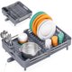 thumbnail image 1 of Toolf Escurridor De Platos Con Escurridor, Estante Extensible Para Encimera De Cocina, Escurridor De Platos Expandible, Colador De Platos, Estante De Almacenamiento Plegable Para Encimera De Hogar Con, 1 of 5