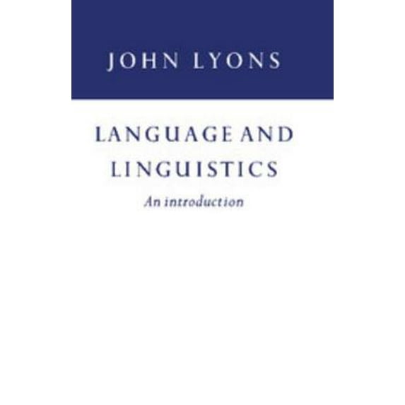 Pre-Owned Language and Linguistics (Paperback) 0521297753 9780521297752