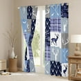 thumbnail image 3 of jejeloiu Jungle Animal Bear Blackout Curtains Set of 2 (52x84 Each),Elk Silhouette Window Curtains,Bohe Tribal Curtains and Drapes For Adults,Microfiber Bedroom Decor, 3 of 6