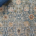 thumbnail image 6 of SAFAVIEH Silverado Ormonde Oriental Polyester Area Rug, Blue/Rust, 6'4" x 6'4" Square, 6 of 8