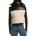 thumbnail image 2 of LAMARQUE womens  Melicia Faux Leather Reversible Vest, l, Black, 2 of 3