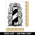 thumbnail image 2 of Lighthouse Stylized Crashing Waves Mermaid Sailboat Rectangle Rubber Stamp Stamping Scrapbooking Crafting - Small 1.7in, 2 of 7