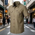 thumbnail image 5 of Qiyinn Men's Short Sleeve Tactical Shirts, UPF 50+ Ripstop Military Work Shirts, Breathable Button Down Outdoor Hiking Shirt, 5 of 5