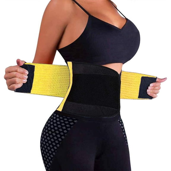 Waist Trainer Belt for Women - Waist Cincher Trimmer - Slimming Body Shaper Belt - Sport Girdle Belt (UP Graded)