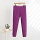 thumbnail image 1 of Pantalones de terciopelo de color liso para mujer, pantalones elásticos de cintura alta, cálidos, con rodilleras, leggings a prueba de viento, ropa interior cálida, pantalones de poliéster para mujer., 1 of 4