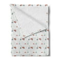 thumbnail image 2 of Motorcycle Soft Flannel Fleece Throw Blanket, Pastel Colored Mopeds and Scooters with Dots Going to Opposite Directions, Cozy Plush for Indoor and Outdoor Use, 70" x 90", Salmon Seafoam, by Ambesonne, 2 of 5