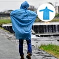 thumbnail image 2 of MasteelfCA Manteau de Pluie Long à Manches pour Femme Imperméable Imperméable Transparent Poncho de Pluie, 2 of 8