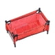 thumbnail image 3 of Muebles para casa de muñecas, accesorio, juguete de simulación, regalo de cumpleaños, artesanía familiar Cama de dormir roja, 3 of 9