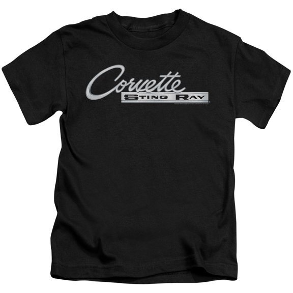 Chevrolet Chrome Stingray Logo S/S Juvenile 18/1 T-Shirt Black(4)