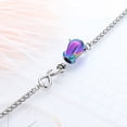 thumbnail image 3 of Rose Flower Urn Bracelet for Ashes for Women Stainless Steel Cremation Keepsake Adjustable Link Bangle Memorial Gift for Human Loved Ones, 3 of 6
