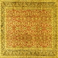 thumbnail image 1 of Ahgly Company Indoor Square Persian Yellow Traditional Area Rugs, 7' Square, 1 of 4