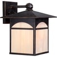 thumbnail image 2 of Canyon 1 LT 11" Outdoor Wall Fixture w/ Honey Stained Glass, 2 of 2