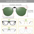 thumbnail image 2 of Gafas de Sol Redondas Retro con Clip FRAZALA para Hombre y Mujer UV400, 2 of 7