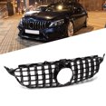 thumbnail image 4 of Panamericana GT Style Grille forBenz C Class W205 C205 S205 Replacement, Powerful Protection, Vertical Bar Design, Perfect Match, 4 of 7