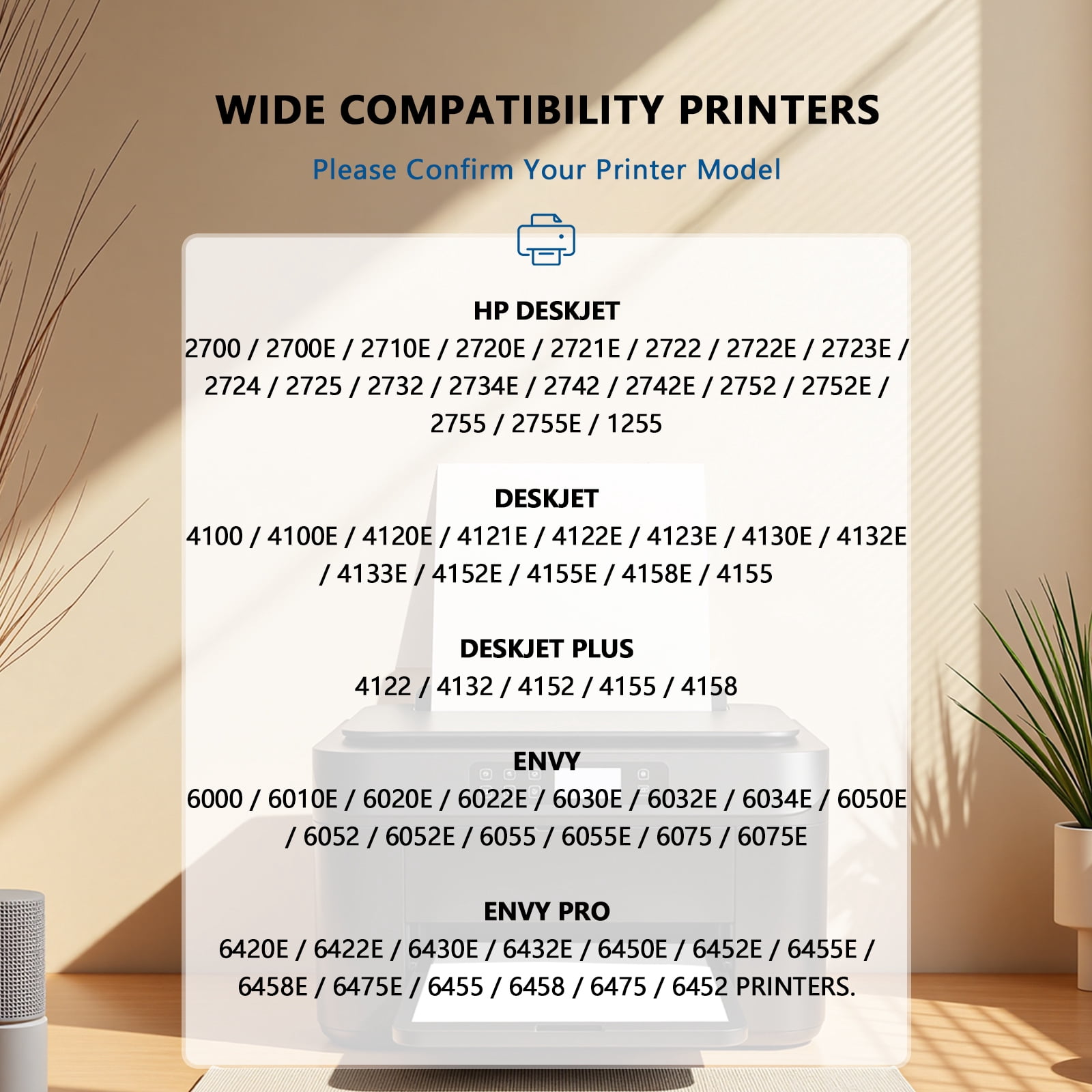 67 XL Ink Cartridges  Compatible for HP 67 Ink Cartridge for Printer HP Ink 67 for DeskJet 2700 2700e 2752 2752e 2755 2755e for HP Ink  Black Tri-color