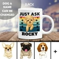 thumbnail image 2 of Personalized Best Dog Dad Ever Mug Custom Dogs Coffee Mugs Cups 11oz 15oz Birthday Fathers Day Christmas Gifts For Dog Dad Puppy Owners Pet Lovers With Custom Dog Breed And Name, 2 of 7