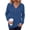 Blue, variant on Womens Lightweight Hoodies Long Sleeve Shirts Oversized Sweatshirt with Kangaroo Pocket Pullover Sweaters Fall Tops