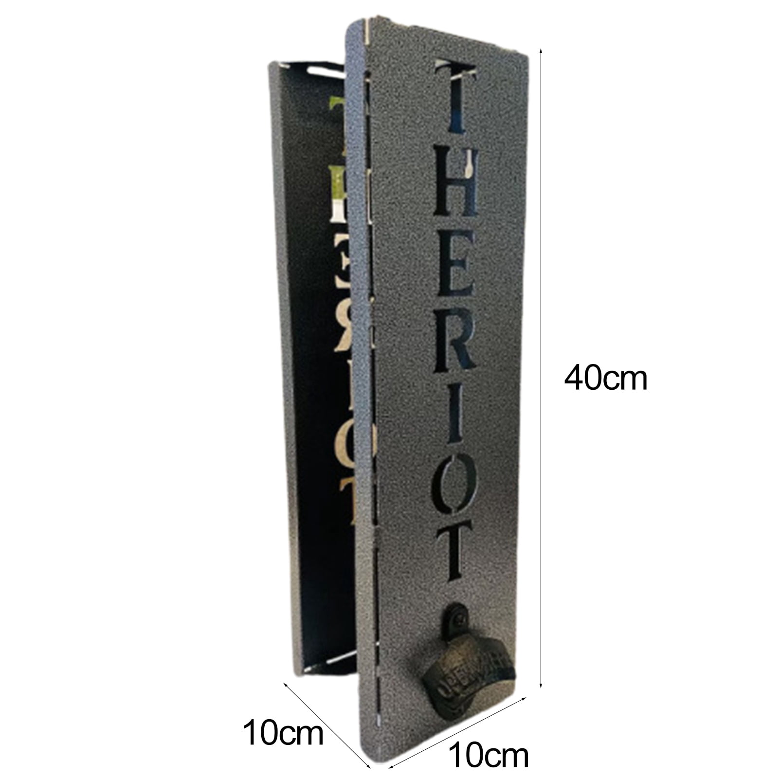 Ludlz Wall Mounted Can Cooler Holder with Bottle Opener Rustproof Corrosion Resistant Easy to Install Wine Can Bottle Opener