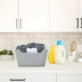 thumbnail image 7 of Mainstays Plastic Easy Access Bin, Soft Silver, 7 of 7
