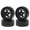 Black, variant on BIMZUC Remote Control Off-Road Car Tires 2.64 inches / 67mm 4pcs Replacement for TAMIYA TT02 XV01 HSP 94123 HPI KYOSHO WLtoys 1/10 RC Vehicle Wheels, Yellow