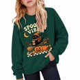 thumbnail image 4 of Venzia Women Cute Fall Sweatshirt, Retro Pumpkin Black Cat Cartoon Graphic Crewneck Casual Autumn Pullover Top, 4 of 6