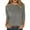 Grey, variant on MIXUE Boho Tops For Women Autumn Winter Solid Color Round Neck Long Sleeve Loose Fit Casual Tee Shirts Holiday Wear,Gray,XXL