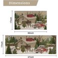 thumbnail image 2 of Christmas Kitchen Rugs - Kitchen Mat Set of 2, Christmas Rug Kitchen Christmas Decor, Christmas Holiday Kitchen Mats for Floor, red Vintage Christmas Kitchen Rugs 2 Piece 17x47 and 17x30 Inch, 2 of 6