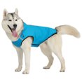 thumbnail image 1 of Destyer Polyester Adjustable Hood Poncho For Small Medium Large Dogs High Visibility Stripes For Safety Dog Blue M, 1 of 6