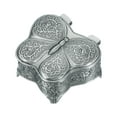 thumbnail image 1 of Caja de Joyería de Metal Vintage Uxcell, Organizador de Joyas en Forma de Mariposa, Plata, 1 of 7