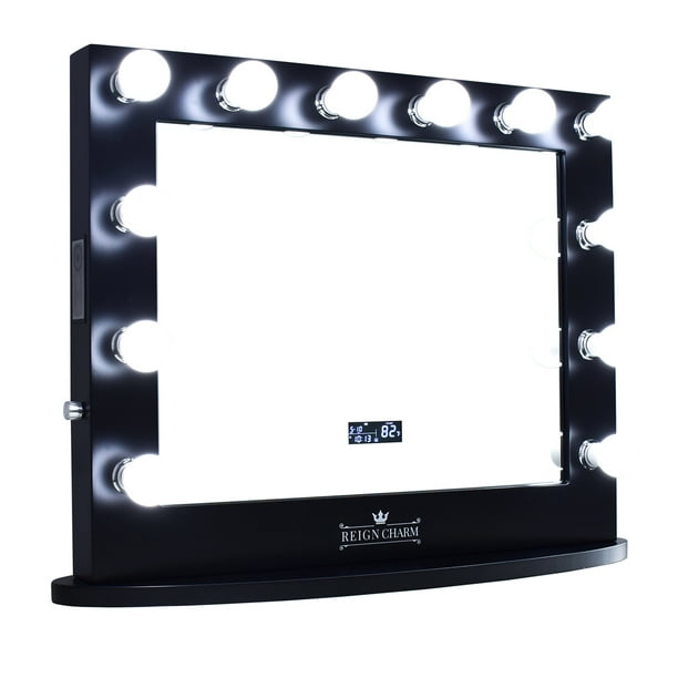 ReignCharm Hollywood Vanity Mirror with Bluetooth Speakers, 12 LED