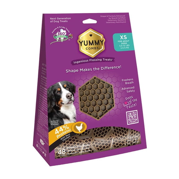 Yummy Combs Dental Treats for Dogs (Extra-Small) [12 oz]