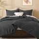 thumbnail image 3 of Juego de edredón Litanika Grey Queen Size con 2 fundas de almohada, 3 of 8