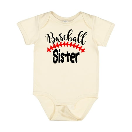 

Inktastic Baseball Sister Gift Baby Boy or Baby Girl Bodysuit