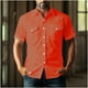 thumbnail image 5 of Yaoyar Mens Summer Vintage Turndown Collar Shirts Short Sleeve Casual Button Down Shirt Beach Vacation Tops, 5 of 6